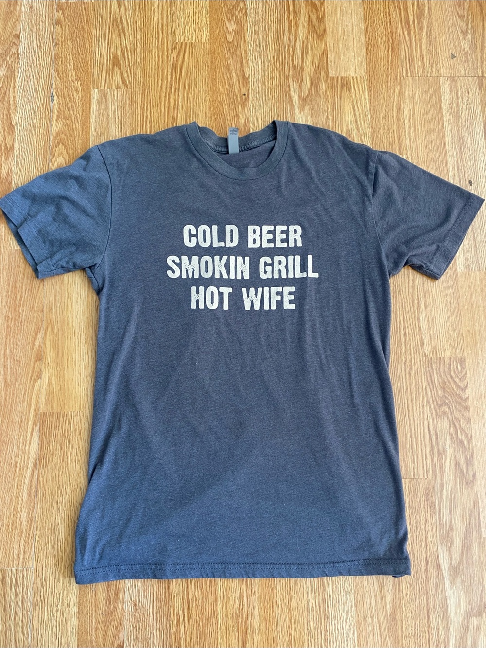 5 for $25! Cold Beer Smokin Grill Hot Wife T-shirt